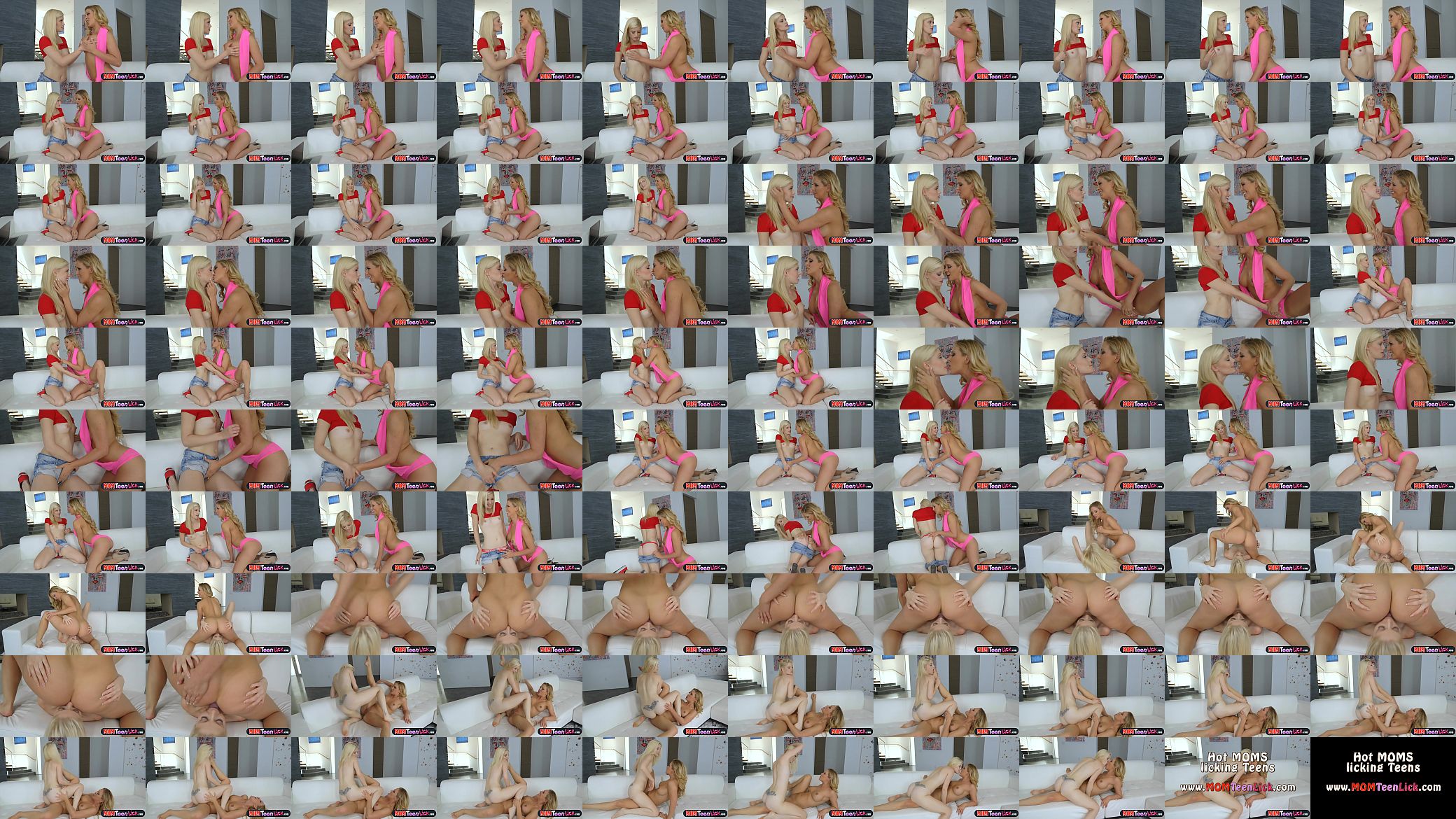 MILF stepmom Cherie Deville hot lesbian sex with a teen 预览图