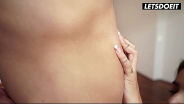Sloppy Deepthroat From a Tattooed Latina... Saliva Dripping Off His Balls