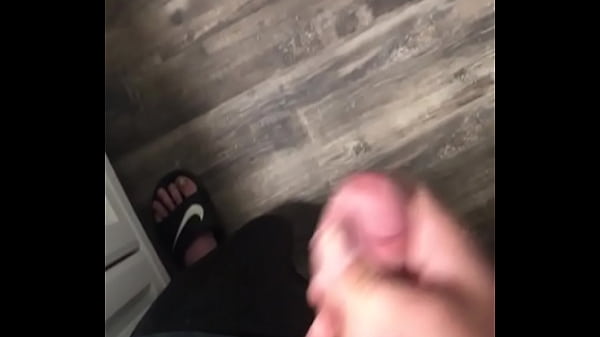 Blasting a massive load of cum *huge cumshot*