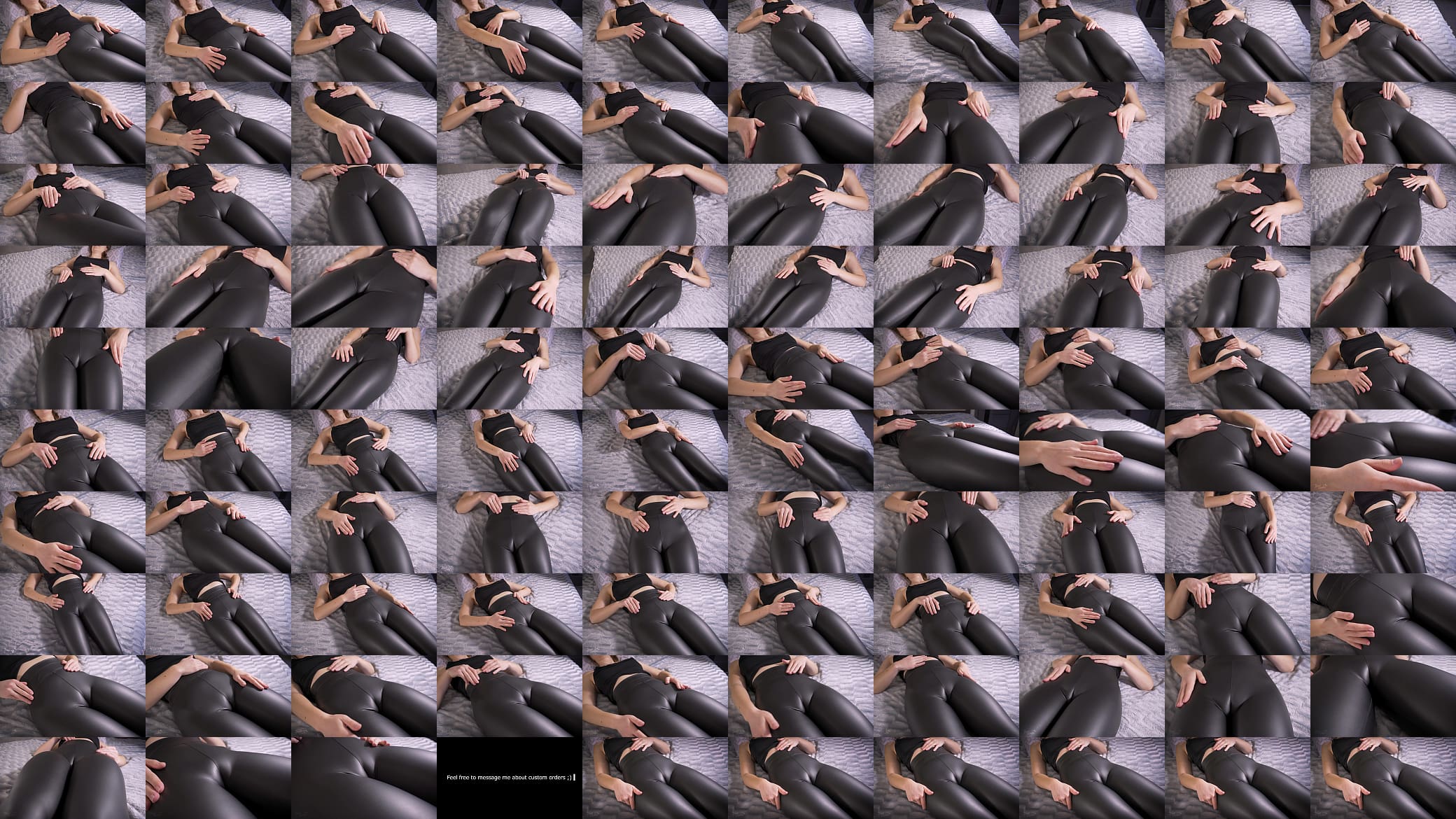 Leather Leggings Pussy Camel Toe ASMR Tease 预览图