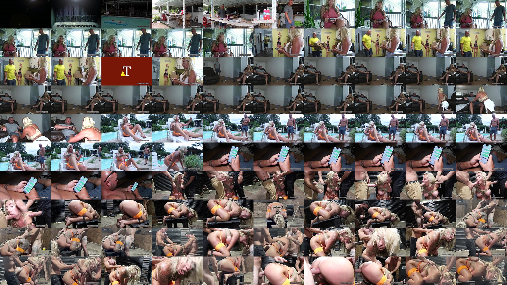 Lazy Tattoo Milf gets taught a lesson in the dungeon double teamed FULL TRAILER 预览图