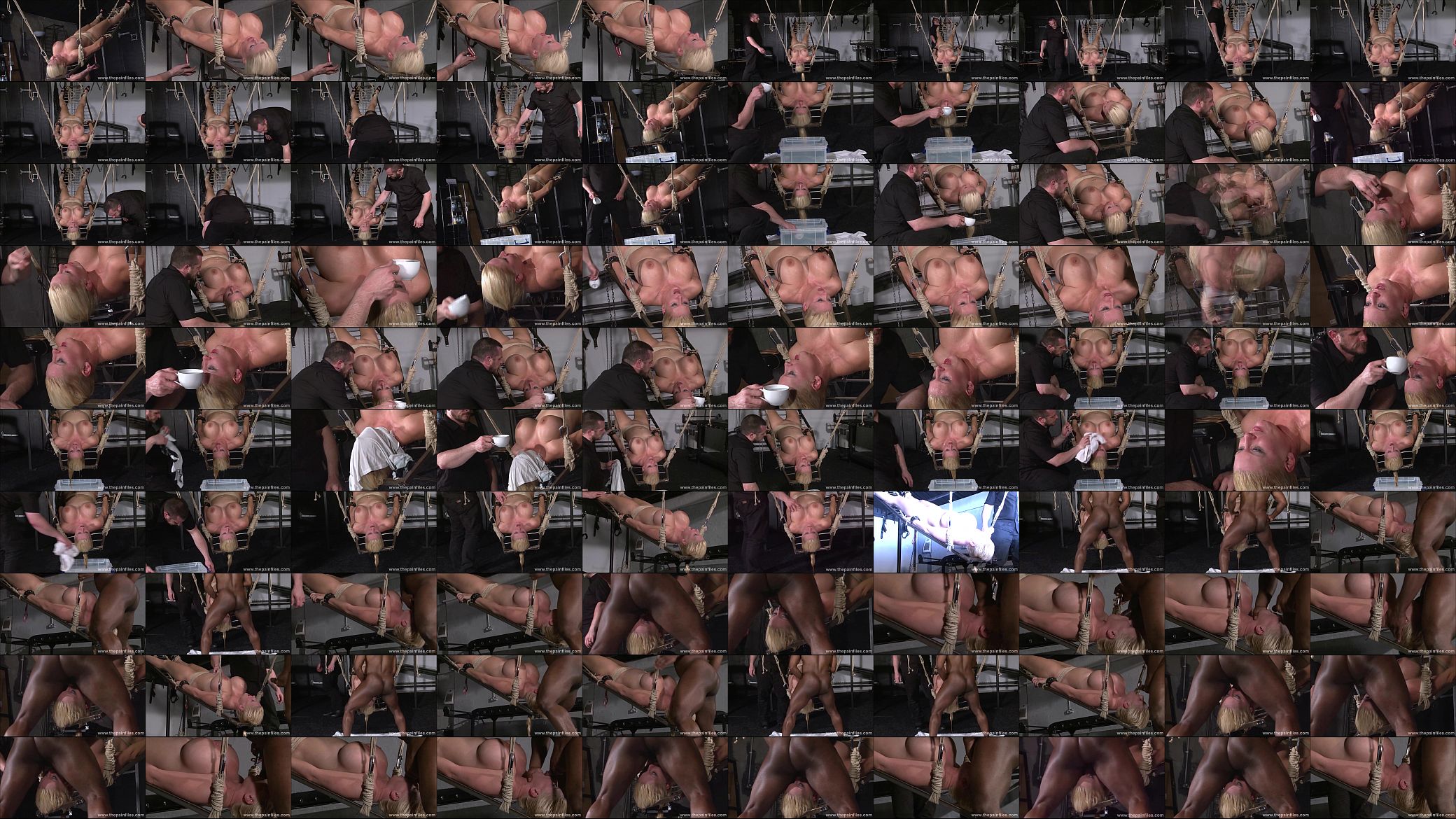 Rough water bondage and interracial slave sex of busty masochist Melanie Moon 预览图