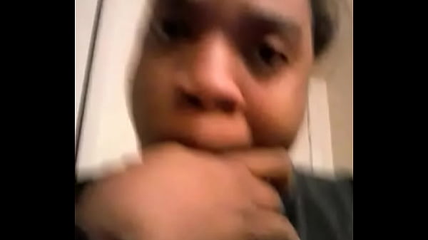 Black chick gags herself