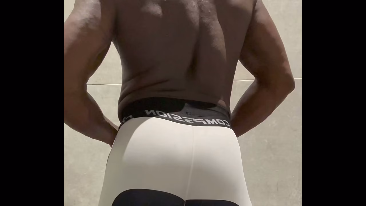 Black Muscle Flex Show Delivered to an Old Dub House Backdrop Rythmn