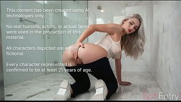 I fucked this shy girl in the ass in her bathroom and came in her ass.[Ai]