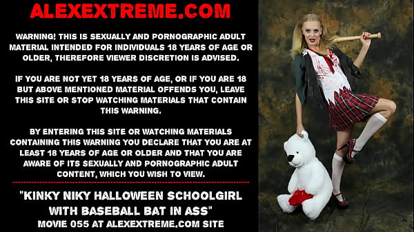Alex Thorn - Kinky Niky Halloween with baseball bat in ass