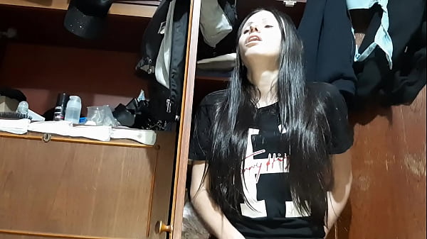 I caught my neighbor masturbating and started masturbating too - Lesbian Illusion Girls