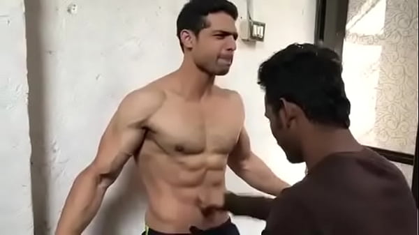 Hot guy gut punch