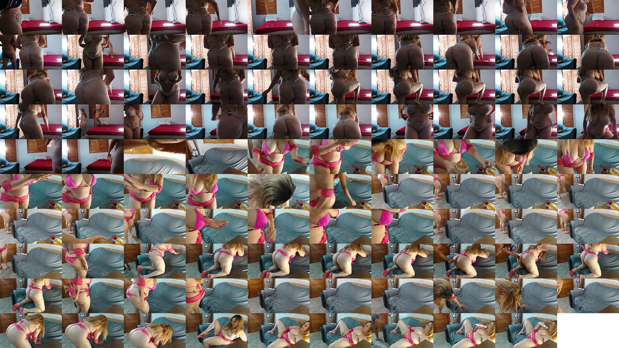 Ficar de pau duro assim que viu a loirinha toda deliciosa ali com aquela calcinha fio dental enfiada pra dentro do cu desse jeito, o pau subiu imediatamente. 预览图