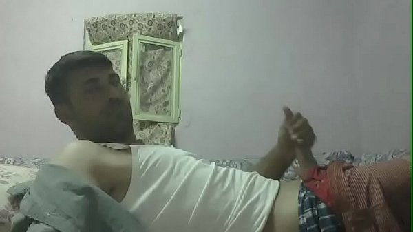 old man wanking while watching woman fingering