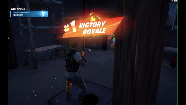 My first fortnite win on pc