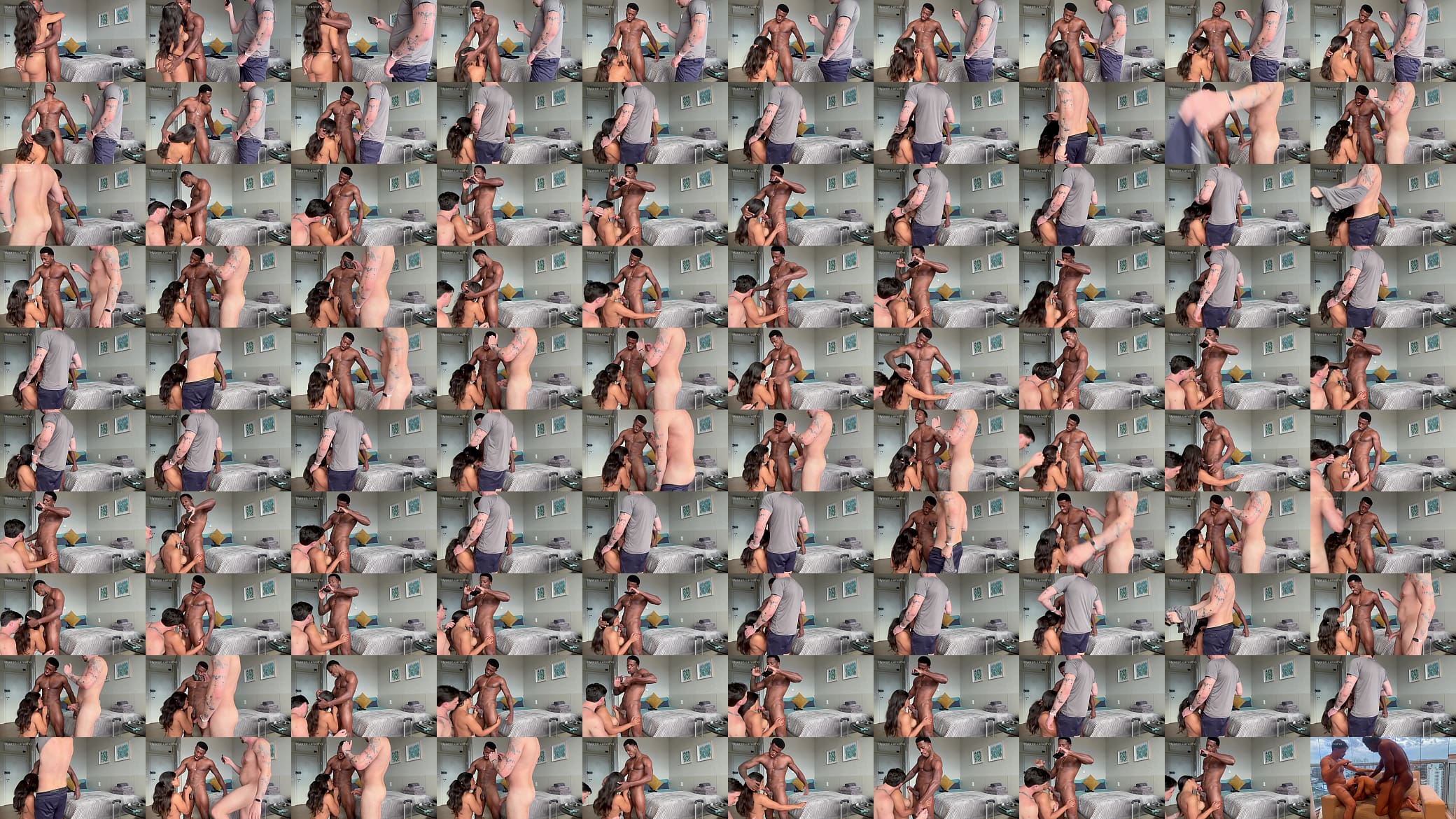 P&oacute;s treino com o casal resulta em um delicioso M&eacute;nage Hotwife / Video completo XVIDEOS RED OU SHEER / Link no banner do perfil . 预览图