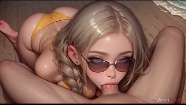 He pulls my yellow silk bikini aside on the pier and fills me while the sun burns our skin.[AI]