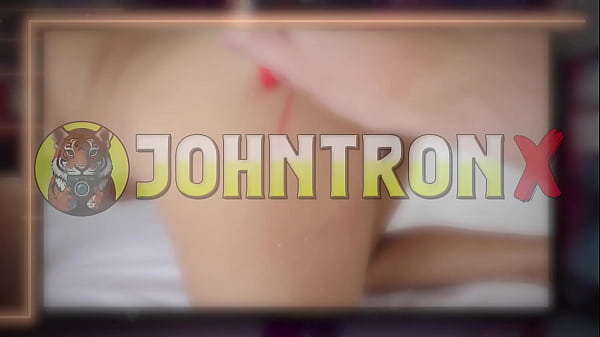 JohnTronX - Sensational babe in ripped stockings sucks my dick in POV style