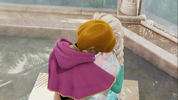 Anna And Elsa Cartoon Lesbian Fun