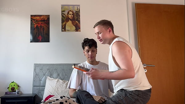 Tight Anal Riding on Huge Step-Bro's Cock while Cuckold Spies on Us (4k Threesome)