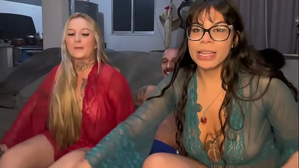 Slutty wife calls her friend for a hot threesome.
