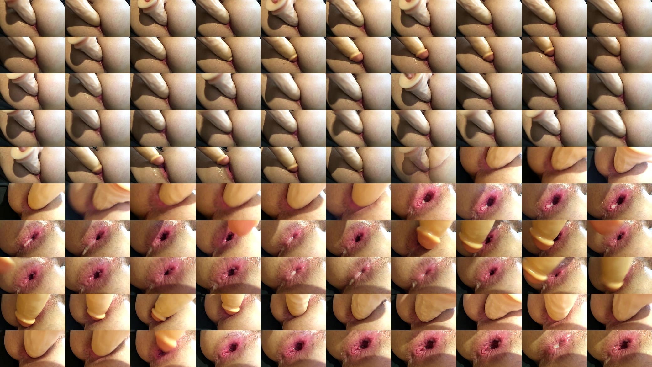 Up close dildo play and my wide open ass hole 预览图
