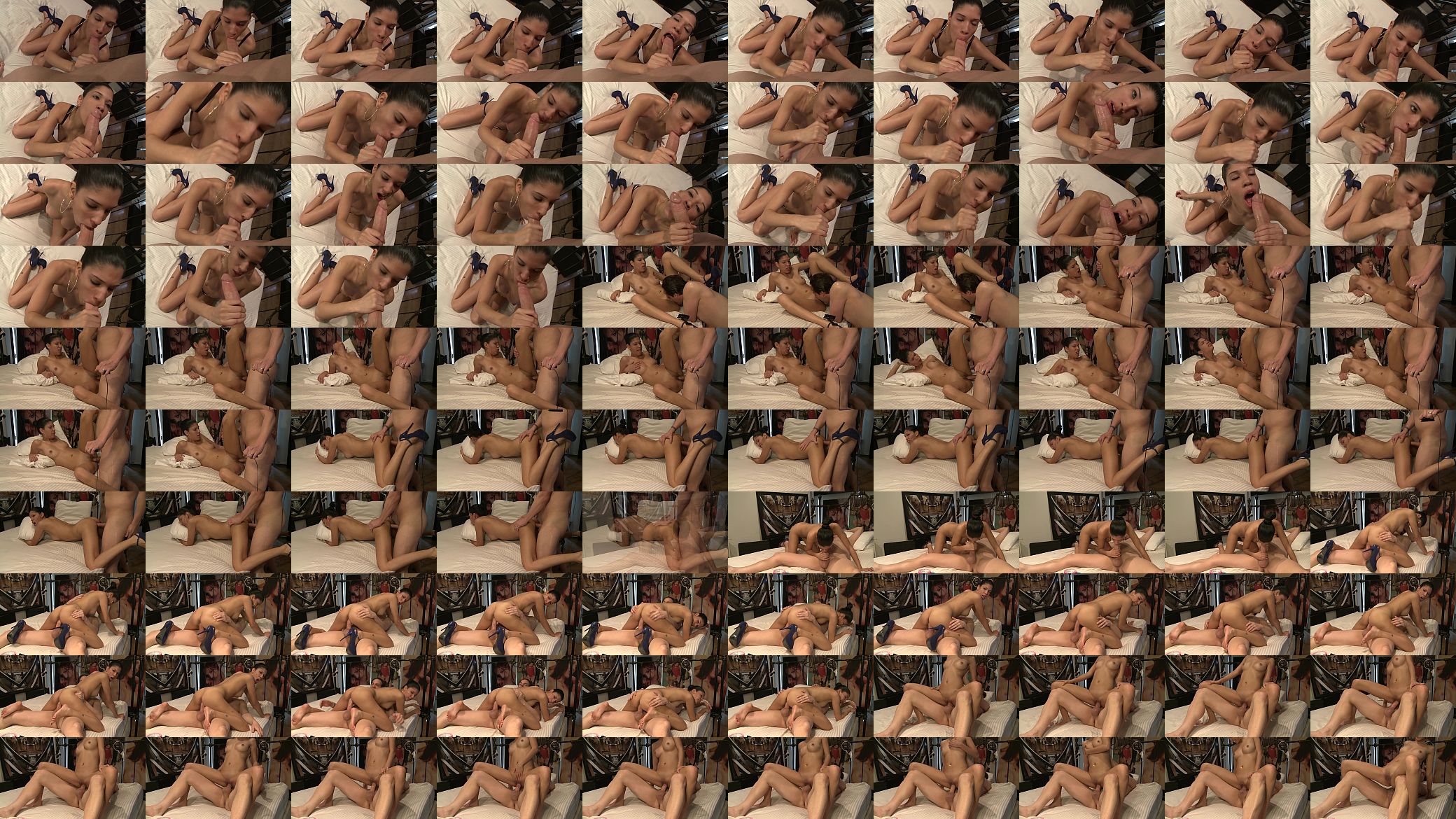 Hot busty brunette Jordana Heat blowing big dick and taking it deeply inside her wet pussy 预览图