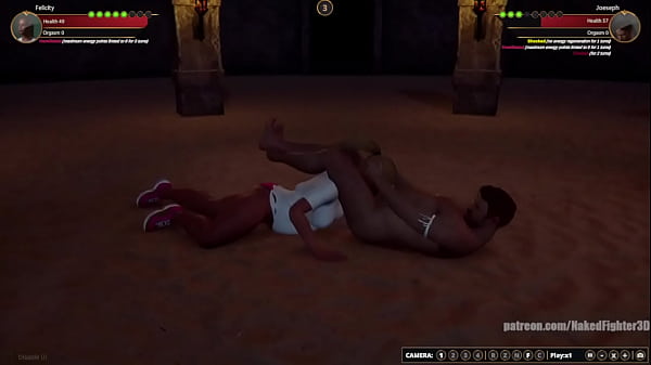 Felicity VS Joseph (Naked Fighter 3D)