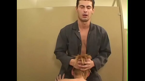 Toilett - Girl get fuck by 2 cocks and get the sperm inside mouth