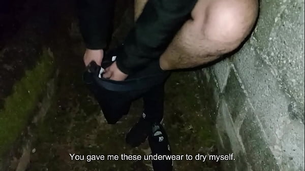 Couple peeing and having sex in public behind the church