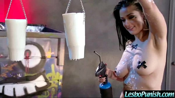 Lez With Dildo Use It To Punish Hot Lovely Girl mov-21