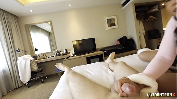 JohnTronX - Sexy Asian babe with pigtails rides my cock like a machine in POV style Thumbnail