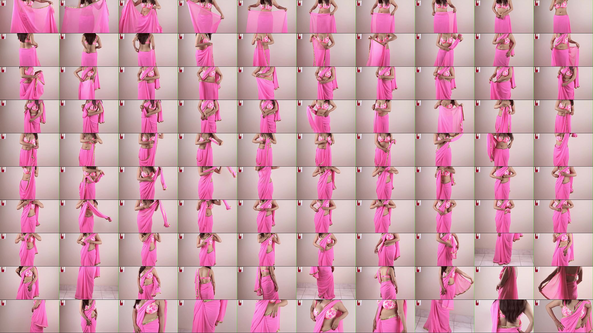 how to wear saree easily &amp; quickly to look like slim &amp; smart (480p).MP4 预览图