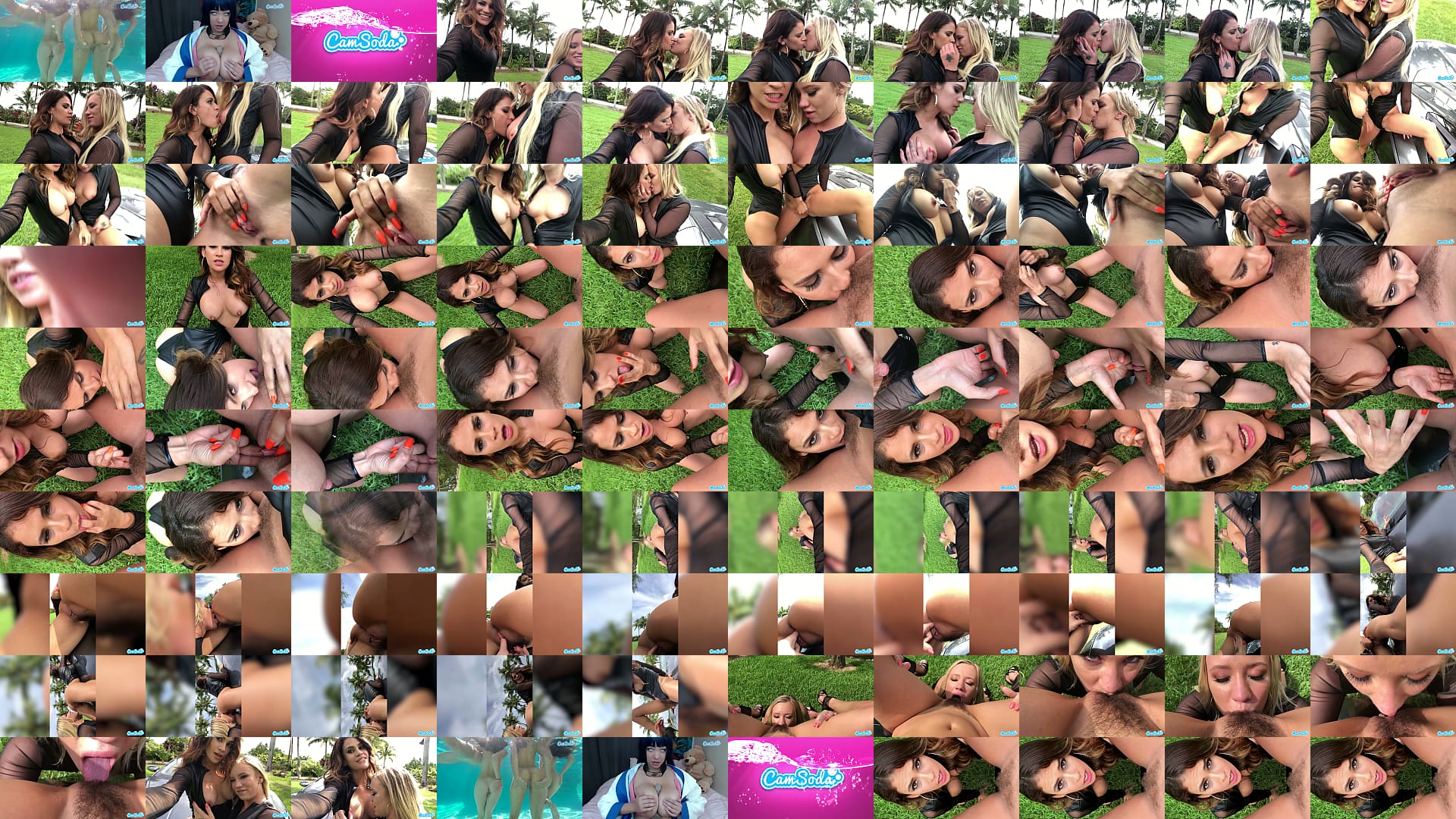CAMSODA - LESBIAN BIG BUSH MILF PUBLIC SEX AND PUSSY EATING 预览图