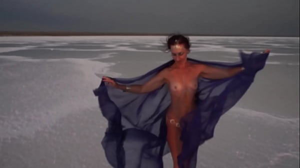 Erotic Dance on salt-crust of Salt Lake Elton