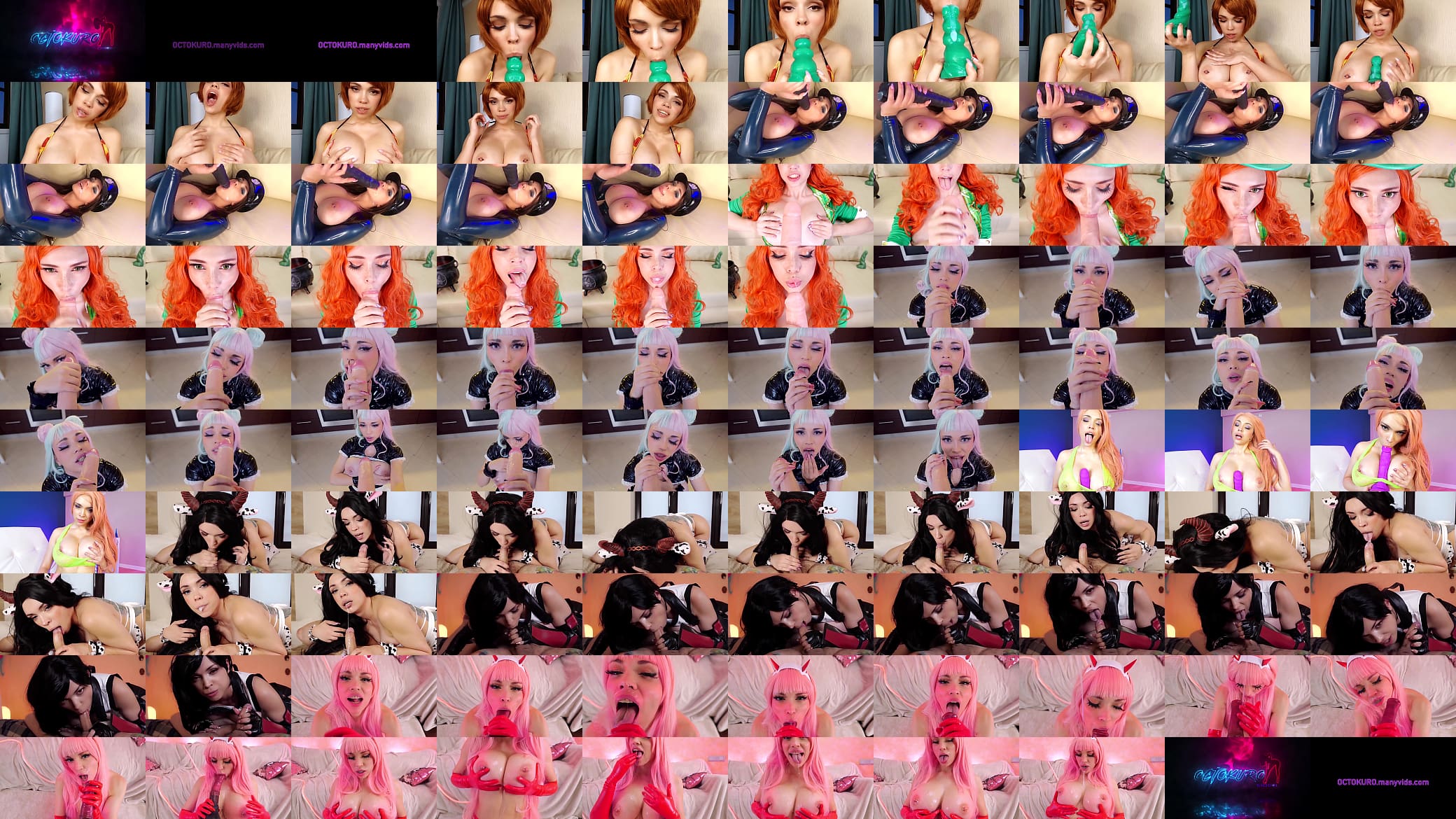 Cum in mouth compilation by Octokuro 预览图