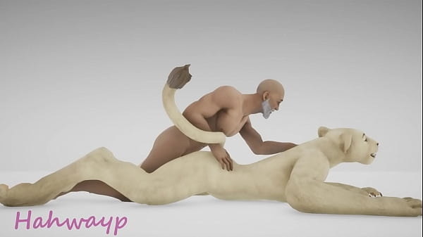 Fille De Lionne Moelleuse S'accouplant Avec Un Homme Barbu | Monstre Poilu | La Vie Sauvage Du Porno 3D