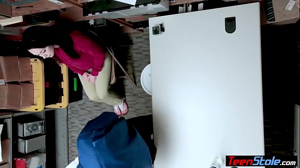 Tricky brunette teen thief punish fucked for freedom