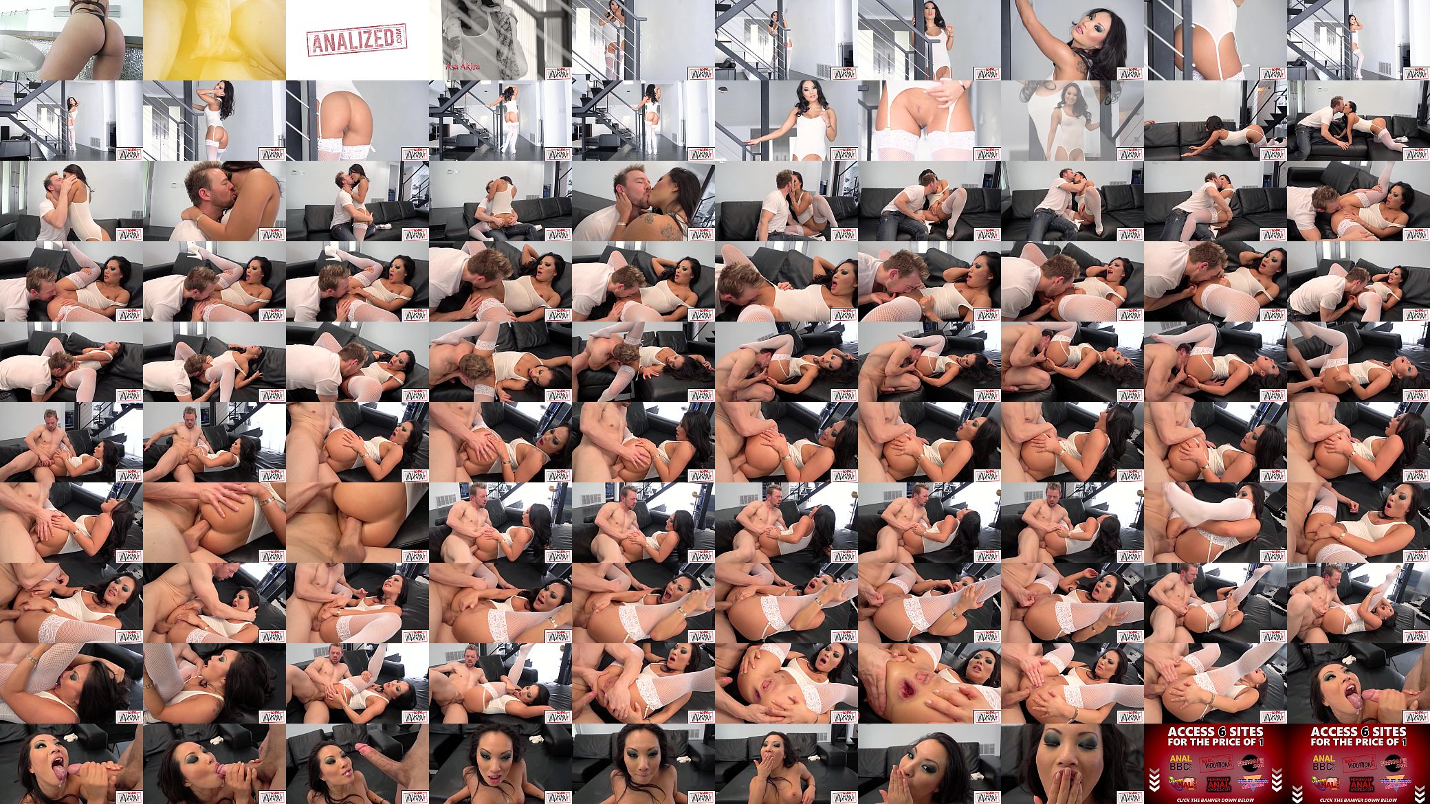 BRUNETTE BABE ASA AKIRA SPREADS HER LEGS WIDE AND GETS HER TIGHT ASS DESTROYED 预览图