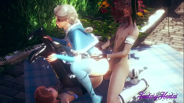 Frozen Hentai - Elsa & Anna fucked and fingerin...