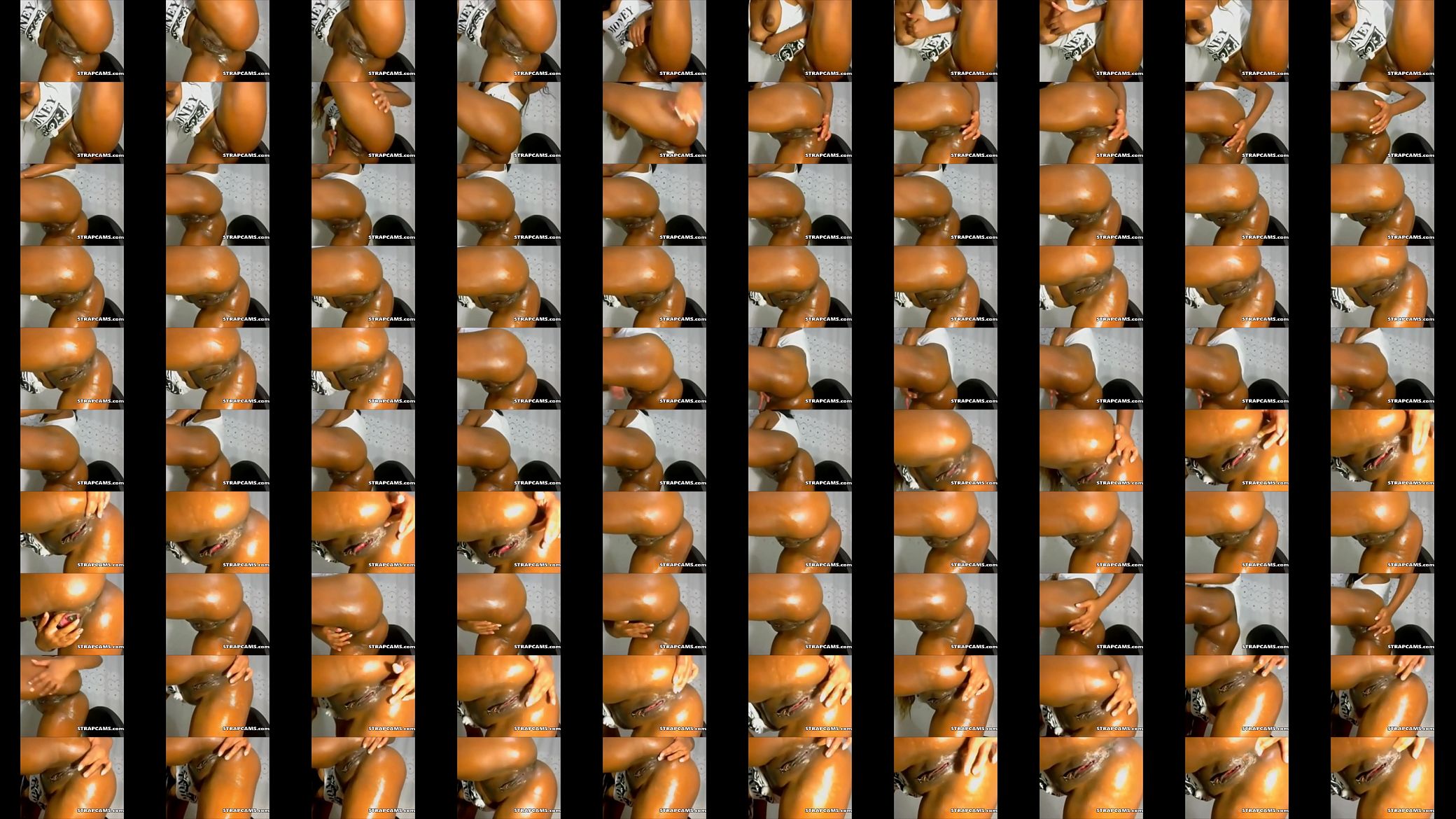 Horny Ebony Squirting And Masturbating On Webcam 预览图