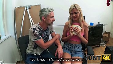 Download Video - HUNT4K&period; Deep throat makes girls more beautiful