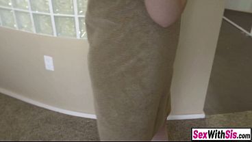Curvy petite teen stepsis seduces big dick masturbating stepbro