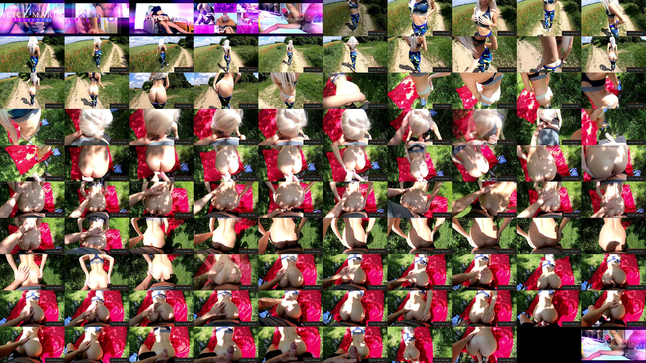 Sexy Fit Teen Blonde in Outdoor Scene! 预览图