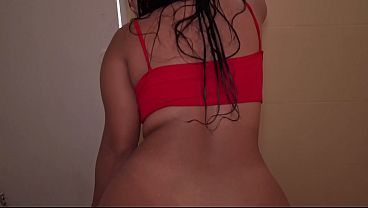 Bellattrix Seduces Her Neighbor at the Pool Almost Caught Before Finishing at Home