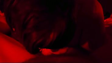 BBW loves to suck my cock while jacking me off! Red Light Videos #3