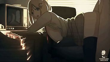 En la oficina animation (Neko NSFW)