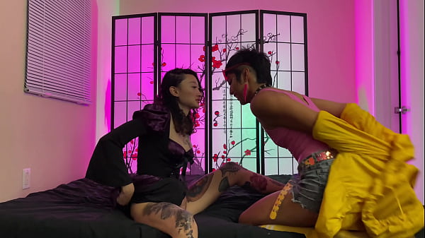 Alt Latina Hottie Pixi Lust Gets Destroyed by Dominant Asian Trans Beauty