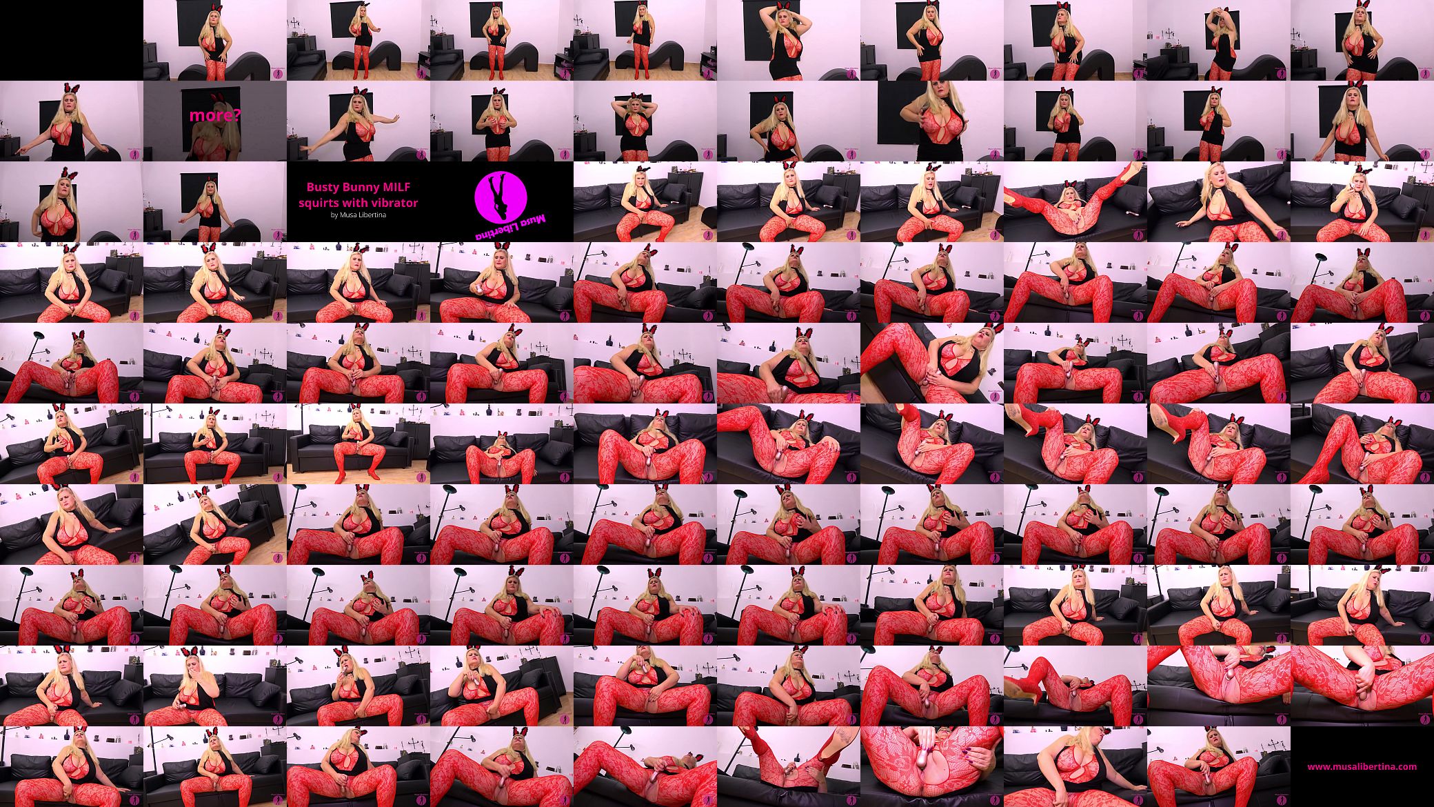 Busty Bunny MILF squirts with vibrator by Musa Libertina 预览图