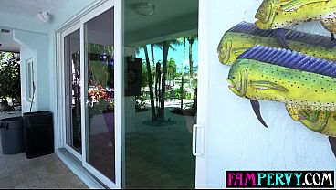 Big tits Latina teen stepdaughter makes stepdad rail her fat ass