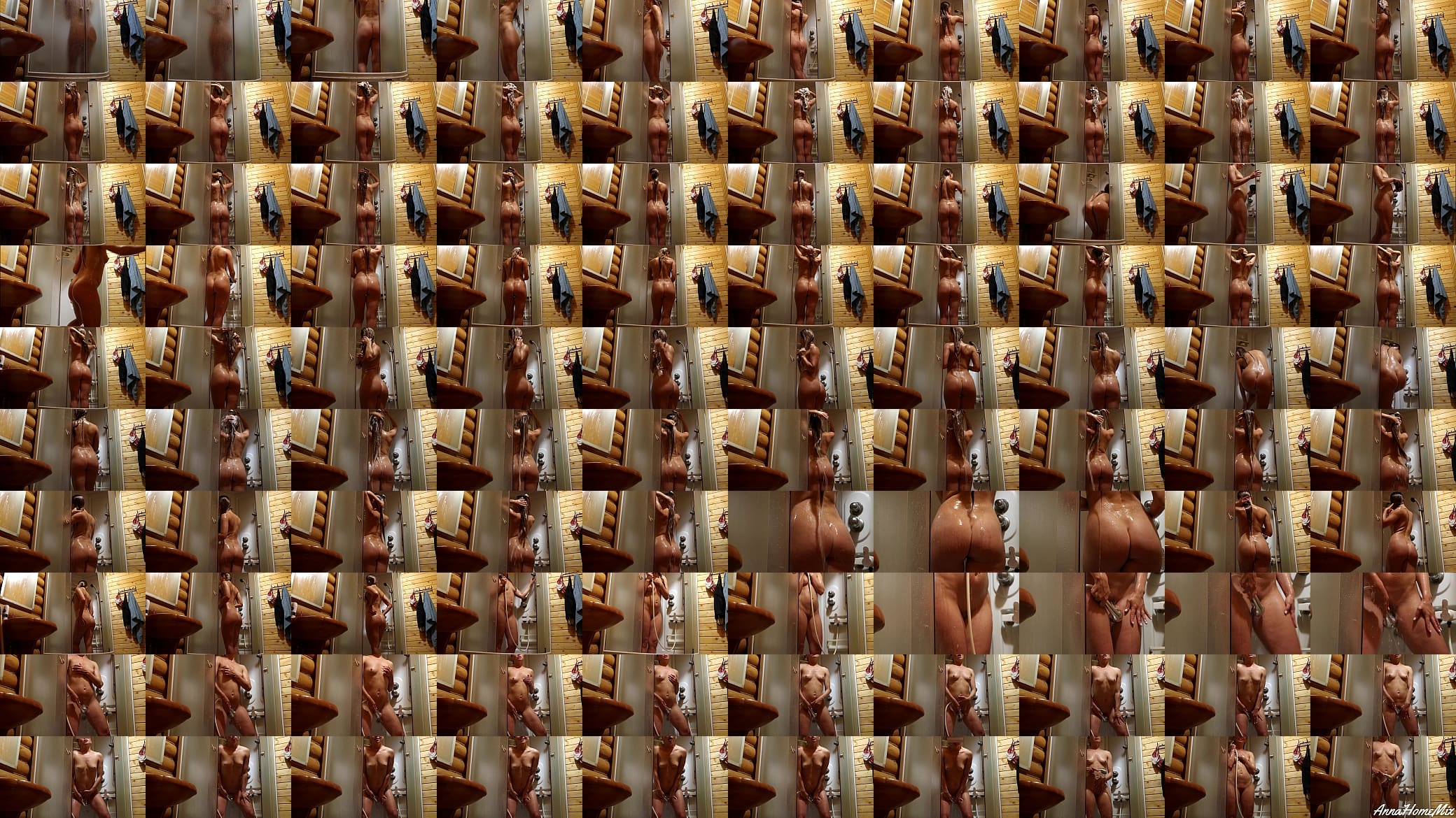 Spied On stepMom In The Shower, She Saw And Began To Masturbate Until She Finished In Front Of Me. AnnaHomeMix 预览图
