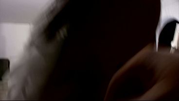 Young and cute brunette in stockings sucks a cock cumming in her face