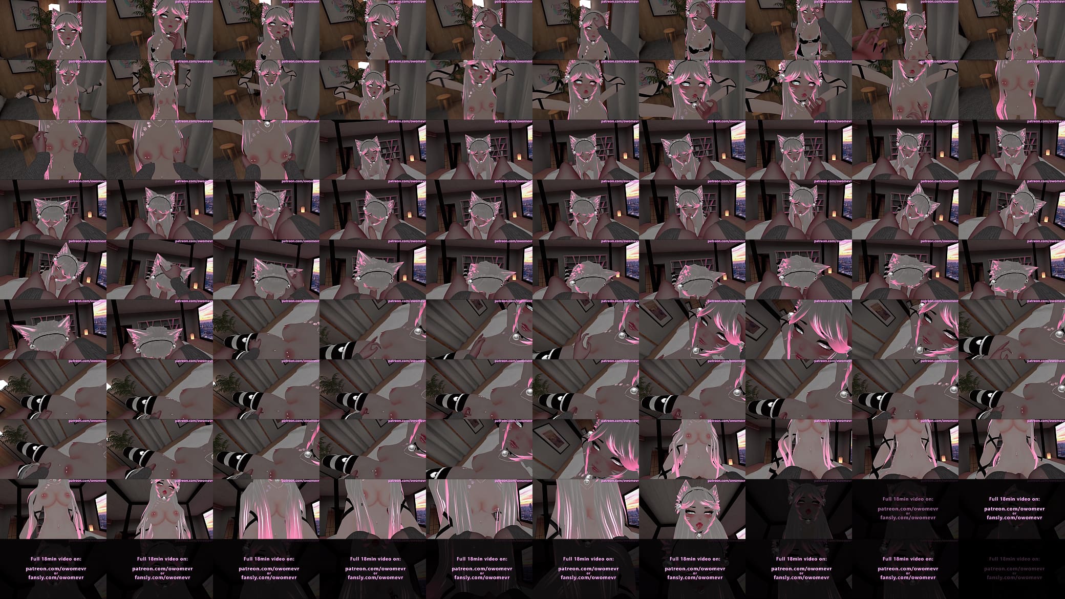 POV Breeding a Slutty Catgirl in Heat (Loud Moaning) VRChat ERP - Preview 预览图