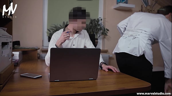 MarVal - I fucked with my boss in his office and he cum inside me | saggy tits | POV. Loreen Red & Val Savage